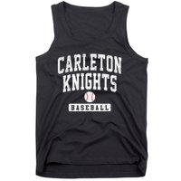 Carleton College Knights Baseball Arch Vintage Design Tank Top