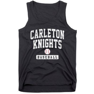 Carleton College Knights Baseball Arch Vintage Design Tank Top