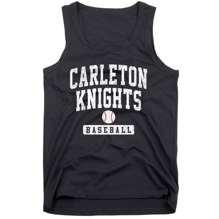 Carleton College Knights Baseball Arch Vintage Design Tank Top