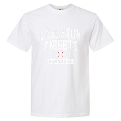 Carleton College Knights Baseball Arch Vintage Design Garment-Dyed Heavyweight T-Shirt