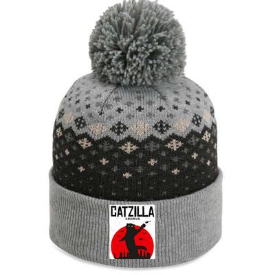 Catzilla Cat Kitten Feline Kitty Outfit Japan Movie The Baniff Cuffed Pom Beanie