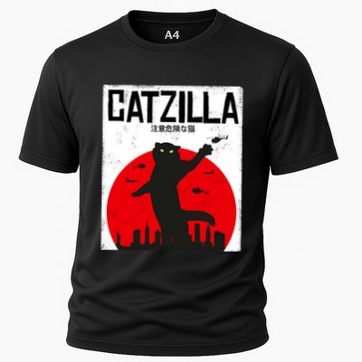 Catzilla Cat Kitten Feline Kitty Outfit Japan Movie Performance Shirt