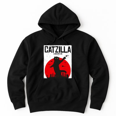 Catzilla Cat Kitten Feline Kitty Outfit Japan Movie Hoodie