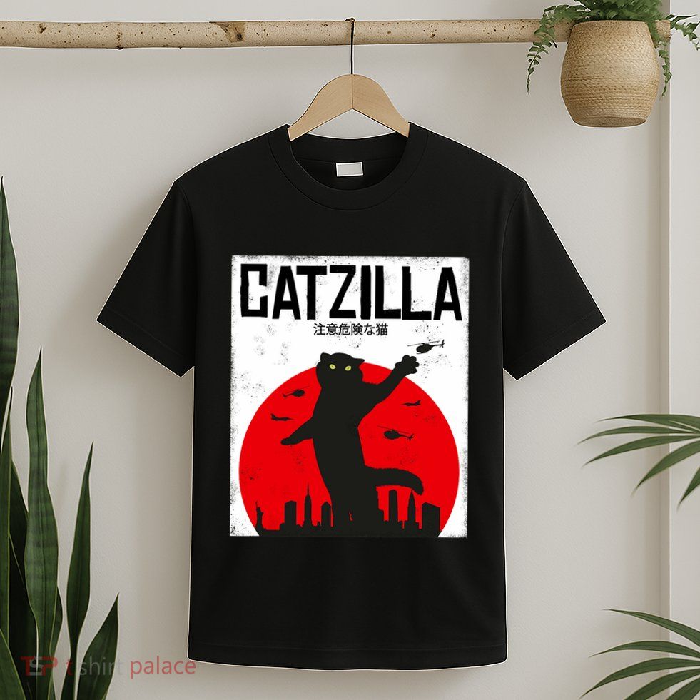 Catzilla Cat Kitten Feline Kitty Outfit Japan Movie T-Shirt