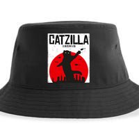 Catzilla Cat Kitten Feline Kitty Outfit Japan Movie Sustainable Bucket Hat