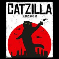 Catzilla Cat Kitten Feline Kitty Outfit Japan Movie Cooling Performance Long Sleeve Crew
