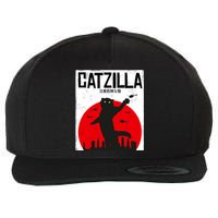 Catzilla Cat Kitten Feline Kitty Outfit Japan Movie Wool Snapback Cap