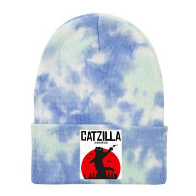 Catzilla Cat Kitten Feline Kitty Outfit Japan Movie Tie Dye 12in Knit Beanie