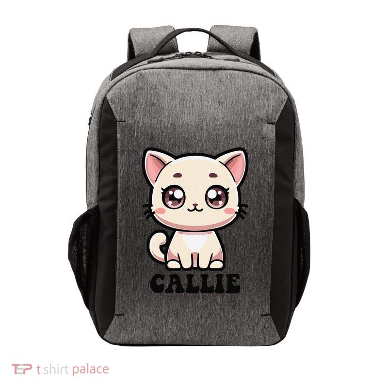 Callie Cute Kitty Cat Design For Name Callie Vector Backpack