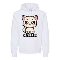 Callie Cute Kitty Cat Design For Name Callie Premium Hoodie