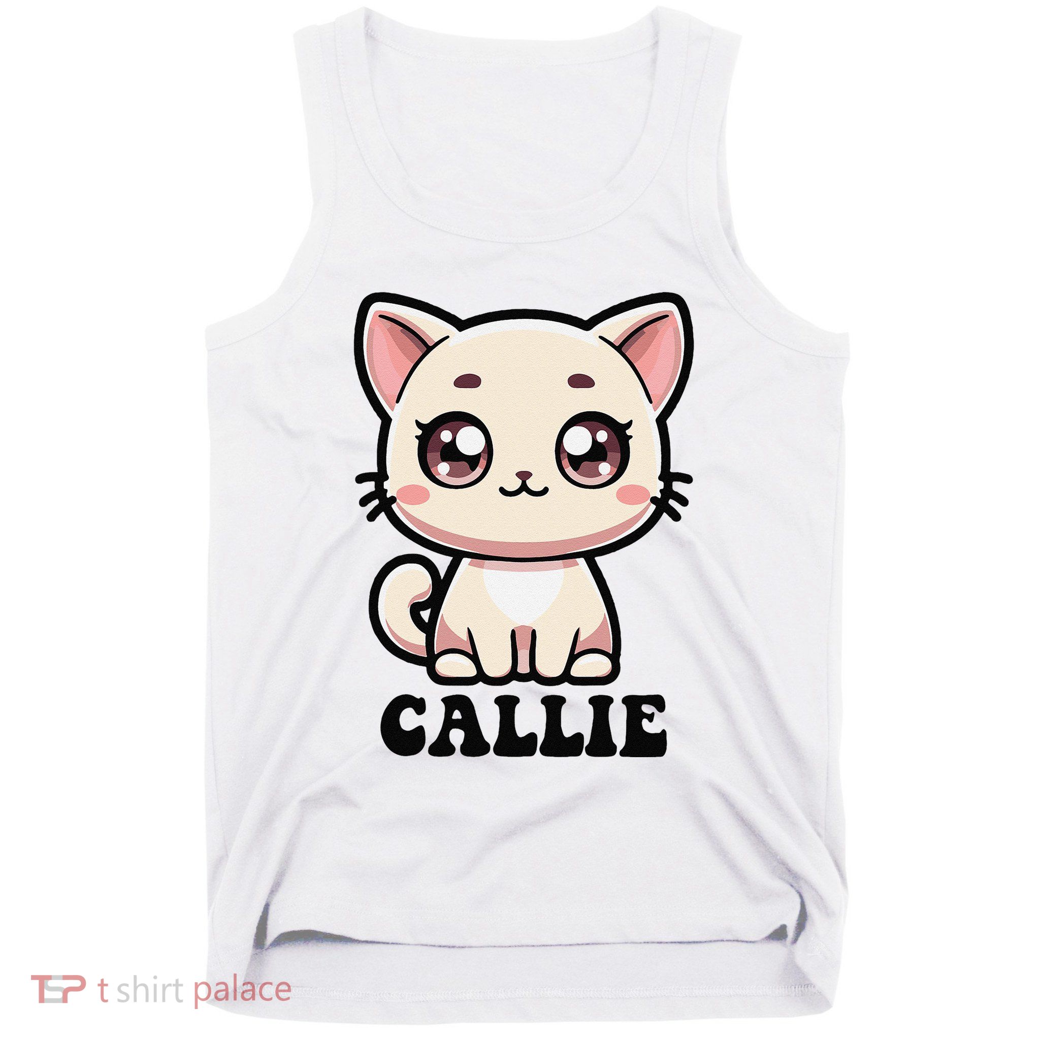 Callie Cute Kitty Cat Design For Name Callie Tank Top
