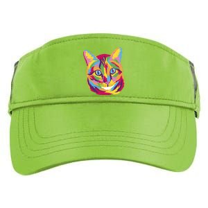 Colorful Cute Kitten Face Adult Drive Performance Visor