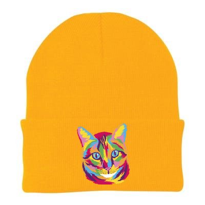 Colorful Cute Kitten Face Knit Cap Winter Beanie