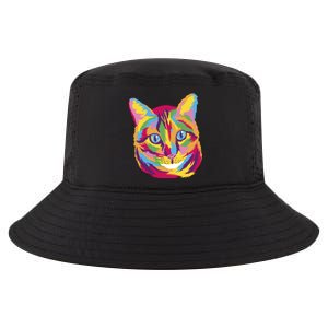 Colorful Cute Kitten Face Cool Comfort Performance Bucket Hat