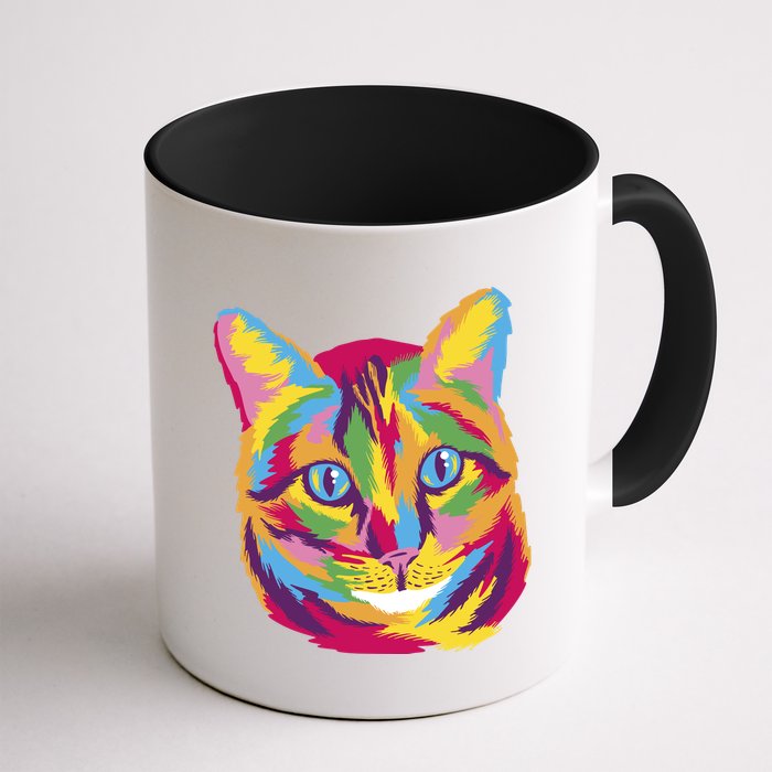 Colorful Cute Kitten Face Mug