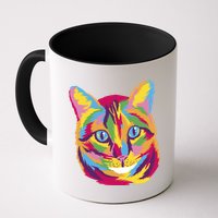 Colorful Cute Kitten Face Mug