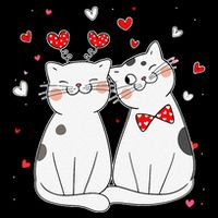 Cute Cats Kittens & Hearts Valentines Day Gift City Backpack