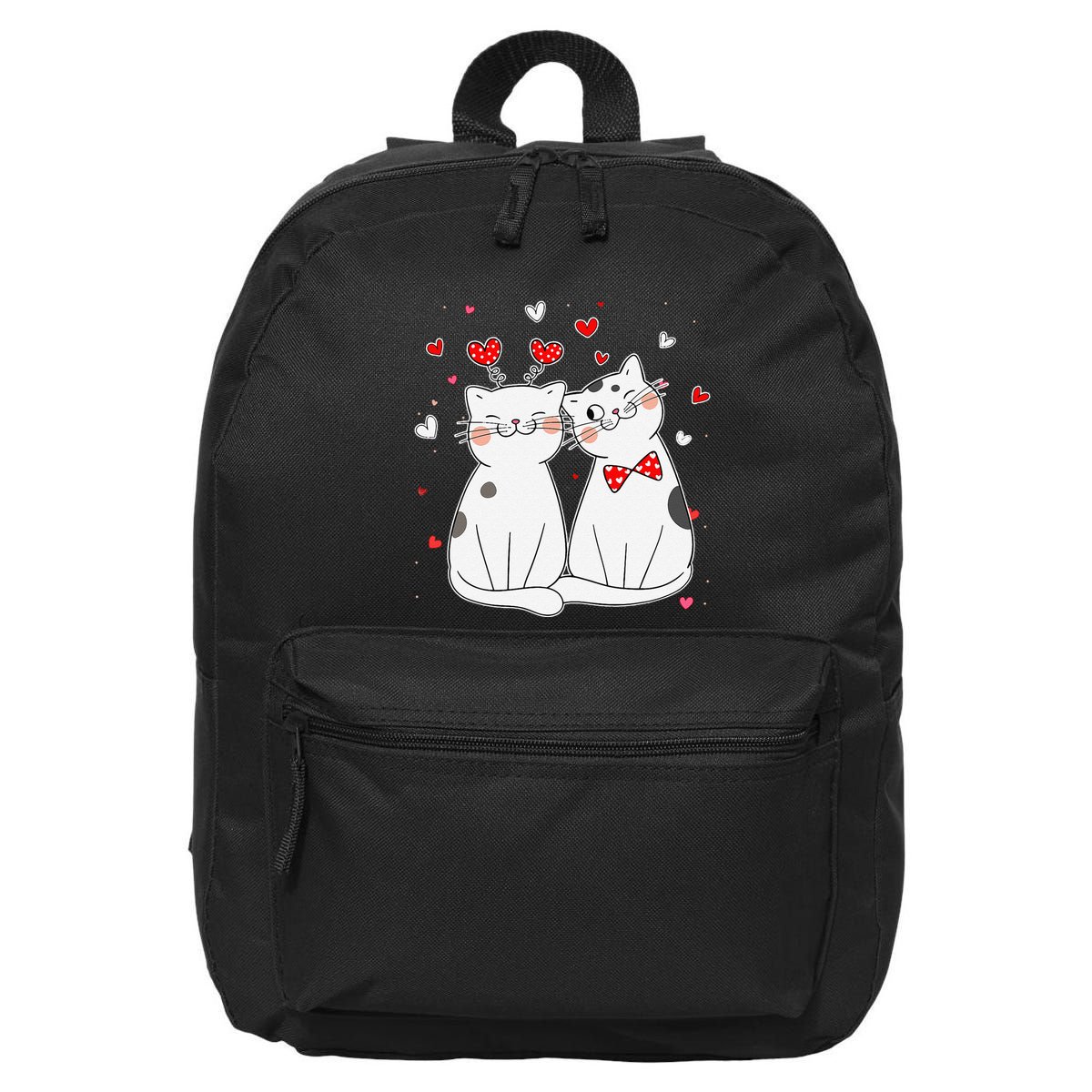 Cute Cats Kittens & Hearts Valentines Day Gift 16 in Basic Backpack