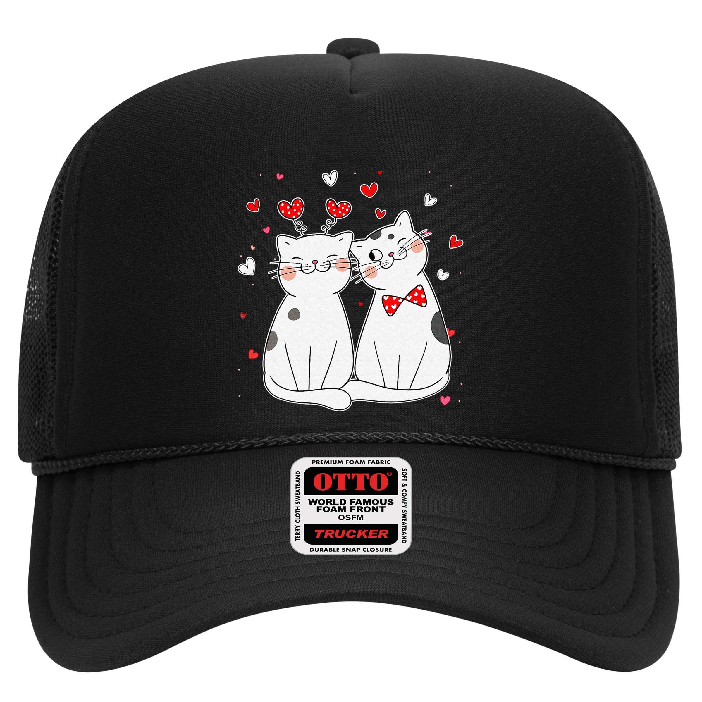 Cute Cats Kittens & Hearts Valentines Day Gift Hat