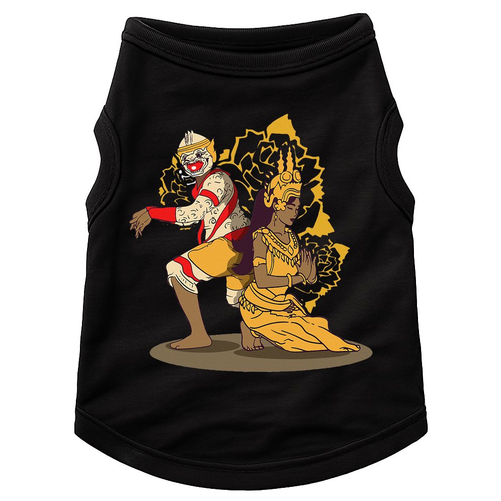 Cambodia Cambodian Khmer Traditional Dance Reamker Apsara Doggie Tank