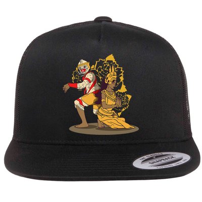 Cambodia Cambodian Khmer Traditional Dance Reamker Apsara Flatbill Hat