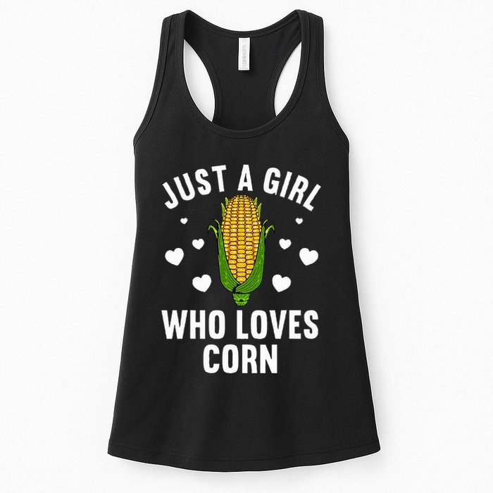 Cute Corn Kernel Corn Cob Lovers Womens Tank Top