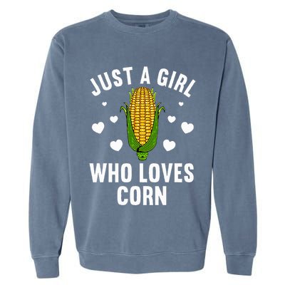 Cute Corn Kernel Corn Cob Lovers Garment-Dyed Sweatshirt