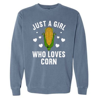 Cute Corn Kernel Corn Cob Lovers Garment-Dyed Sweatshirt