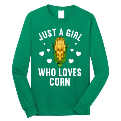 Cute Corn Kernel Corn Cob Lovers Long Sleeve Shirt