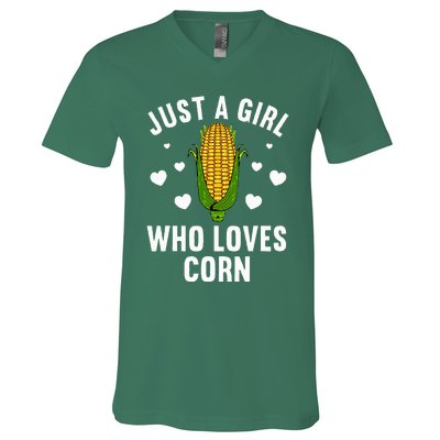 Cute Corn Kernel Corn Cob Lovers V-Neck T-Shirt