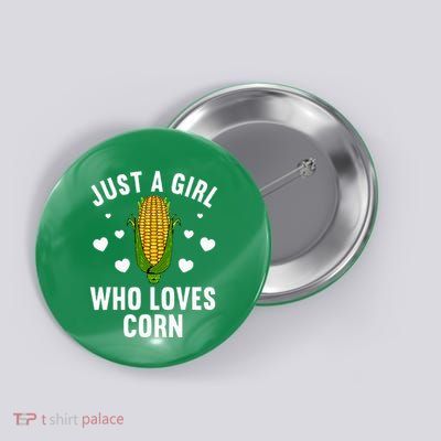 Cute Corn Kernel Corn Cob Lovers Button