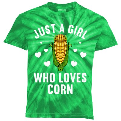 Cute Corn Kernel Corn Cob Lovers Kids Tie-Dye T-Shirt