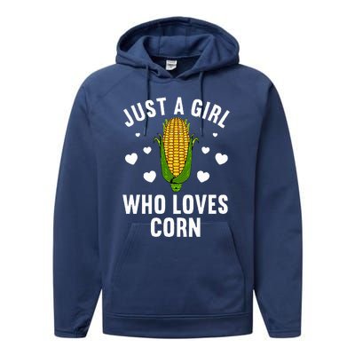 Cute Corn Kernel Corn Cob Lovers Performance Fleece Hoodie