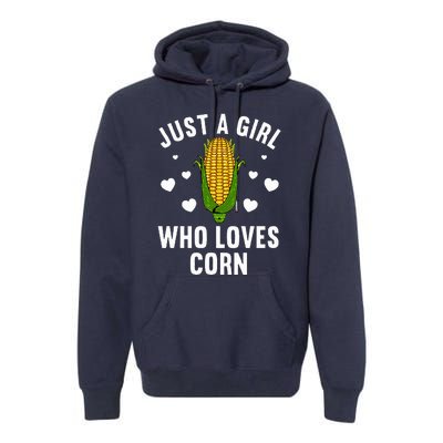 Cute Corn Kernel Corn Cob Lovers Premium Hoodie