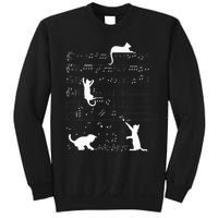 Cute Cat Kitty Playing Music Clef Piano Musician Art Sweatshirt