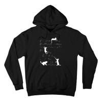 Cute Cat Kitty Playing Music Clef Piano Musician Art Tall Hoodie