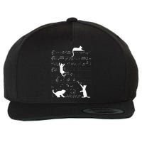 Cute Cat Kitty Playing Music Clef Piano Musician Art Wool Snapback Cap