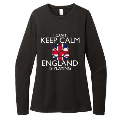 Cool Cant Keep Calm England Is Playing Soccer Womens CVC Long Sleeve Shirt