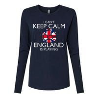 Cool Cant Keep Calm England Is Playing Soccer Womens Cotton Relaxed Long Sleeve T-Shirt