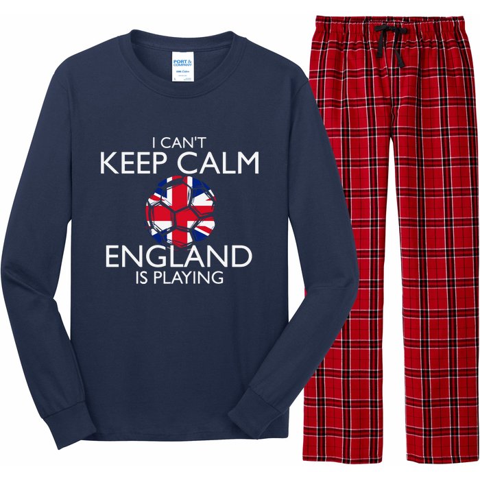 Cool Cant Keep Calm England Is Playing Soccer Long Sleeve Pajama Set