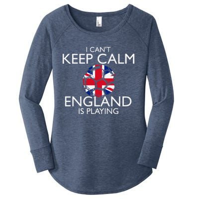 Cool Cant Keep Calm England Is Playing Soccer Women's Perfect Tri Tunic Long Sleeve Shirt