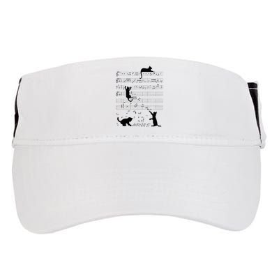 Cute Cat Kitty Playing Music Note Clef Musician Art Adult Drive Performance Visor