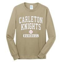 Carleton College Knights Baseball Arch Vintage Tall Long Sleeve T-Shirt