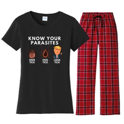 Comfort Colors Know Your Parasites Women's Flannel Pajama Set