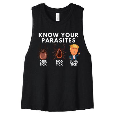 Comfort Colors Know Your Parasites Women's Racerback Cropped Tank