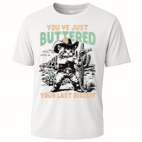 Cute Cowboy Kitten YouVe Just Buttered Your Last Biscuit Cooling Performance Crew T-Shirt