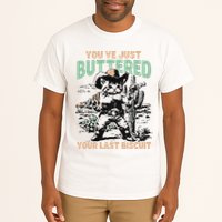 Cute Cowboy Kitten YouVe Just Buttered Your Last Biscuit Tall T-Shirt