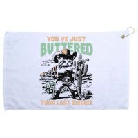 Cute Cowboy Kitten YouVe Just Buttered Your Last Biscuit Grommeted Golf Towel