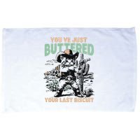 Cute Cowboy Kitten YouVe Just Buttered Your Last Biscuit Microfiber Hand Towel