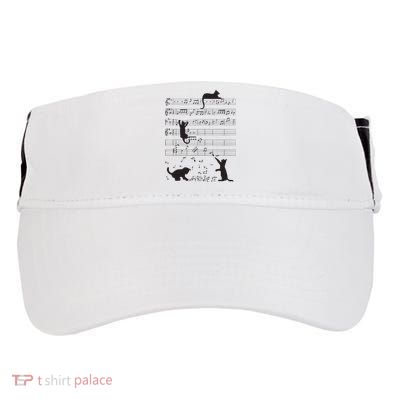 Cute Cat Kitty Playing Music Note Clef Musician Art Adult Drive Performance Visor